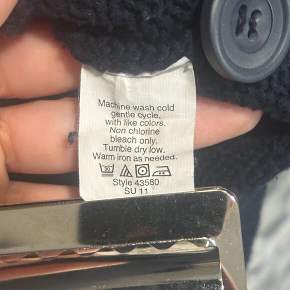 EUC J.Crew Men's Navy Blue Sweater Size Medium - Picture 11 of 13